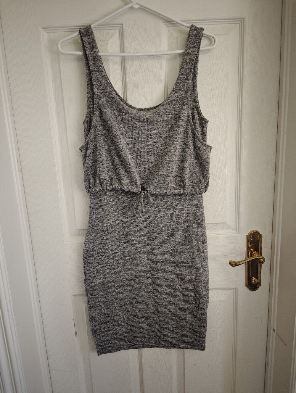 GUESS Gray Heathered Knit Tank Dress
